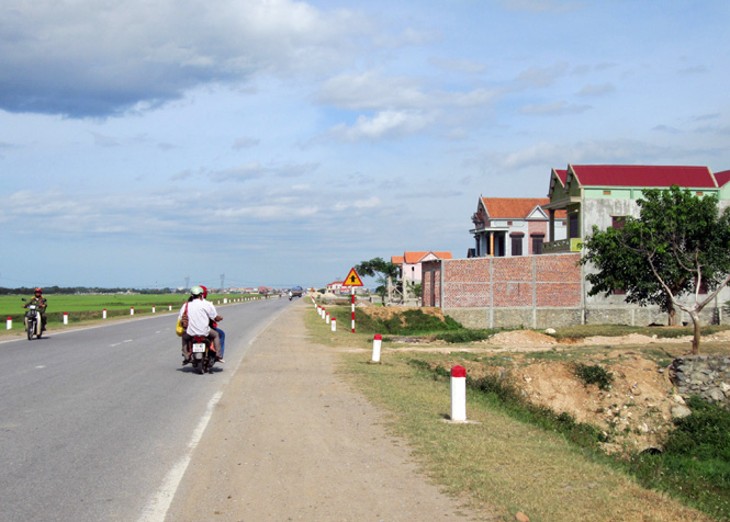 Một góc xã Quảng Thanh hôm nay.