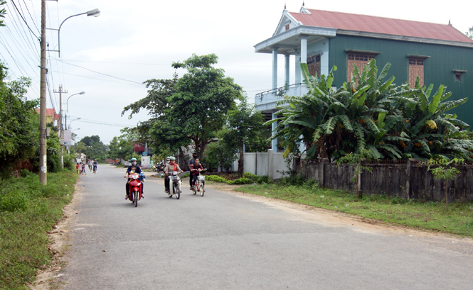 Một góc trung tâm thị trấn Nông trường Lệ Ninh.