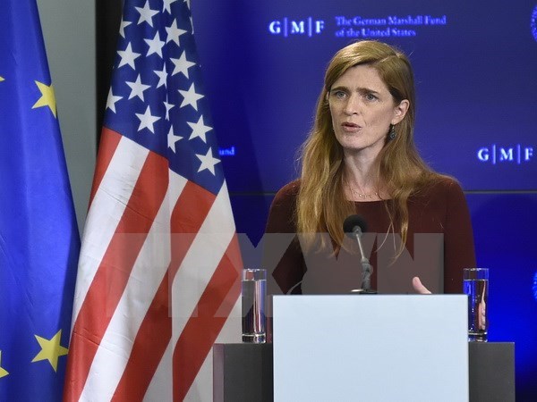 Đại sứ Mỹ tại Liên hợp quốc Samantha Power. (Ảnh: AFP/TTXVN)