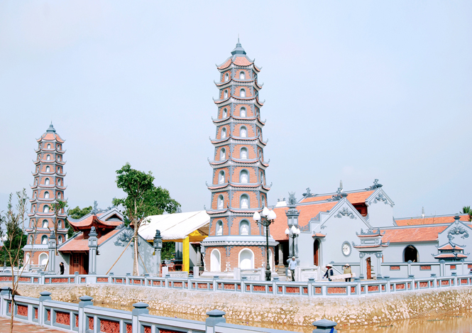  - Toàn cảnh di tích lịch sử chùa Hoằng Phúc sau khi được phục dựng và tôn tạo