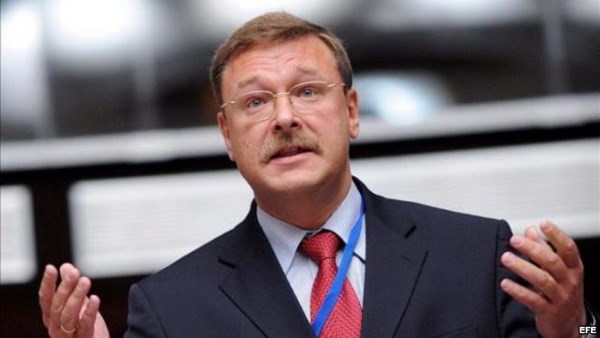 Chủ tịch Ủy ban phụ trách các vấn đề quốc tế của Thượng viện Nga Konstantin Kosachev. (Nguồn: EFE)