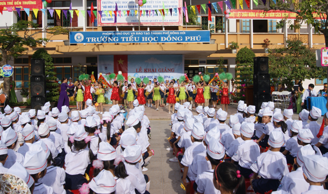 Trường tiểu học Đồng Phú, một trong những điển hình trong thực hiện các phong trào thi đua yêu nước của ngành Giáo dục-Đào tạo.