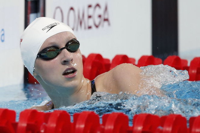 VĐV Katie Ledecky tại Giải bơi lội Arena Pro Swim Series. Ảnh:  Ảnh: Swimvortex