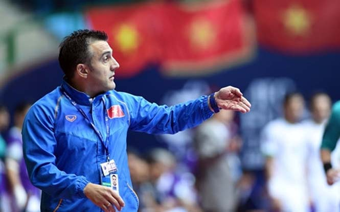  HLV Bruno Formoso tin tưởng Futsal Việt Nam sẽ tạo được kì tích tại World Cup. (Ảnh: Quang Thắng)