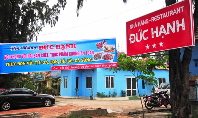 Các nhà hàng treo biển cam kết 