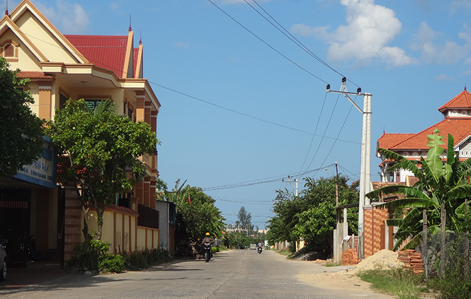  Diện mạo nông thôn Đại Trạch ngày càng khởi sắc.