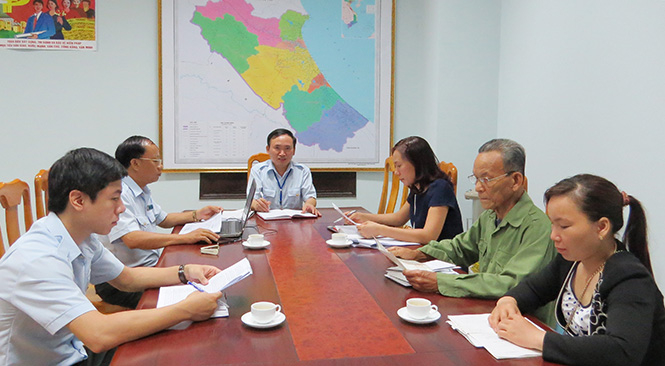 Thanh tra Sở TN-MT gặp gỡ, nắm bắt tâm tư nguyện vọng và đối thoại trực tiếp với công dân trong quá trình giải quyết đơn thư KNTC.