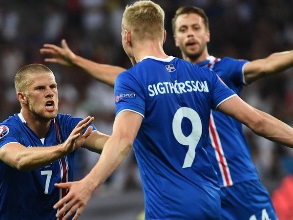 Iceland tạo nên cú sốc lớn tại vòng 1/8. (Nguồn: Getty Images)