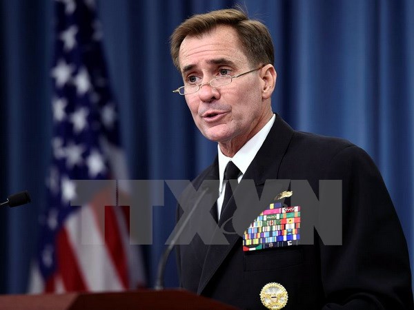 Người phát ngôn Bộ Ngoại giao Mỹ John Kirby. (Ảnh: AP/TTXVN)