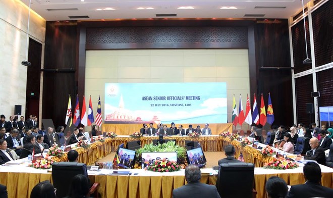 Toàn cảnh lễ khai mạc Hội nghị. (Ảnh: Phạm Kiên/Vietnam+)