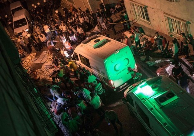 Hiện trường vụ đánh bom. (Nguồn: AFP)