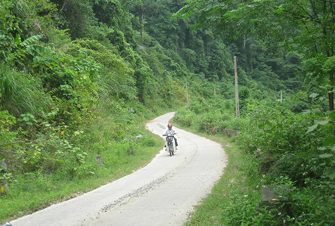  Đường về xã Hóa Sơn hôm nay.