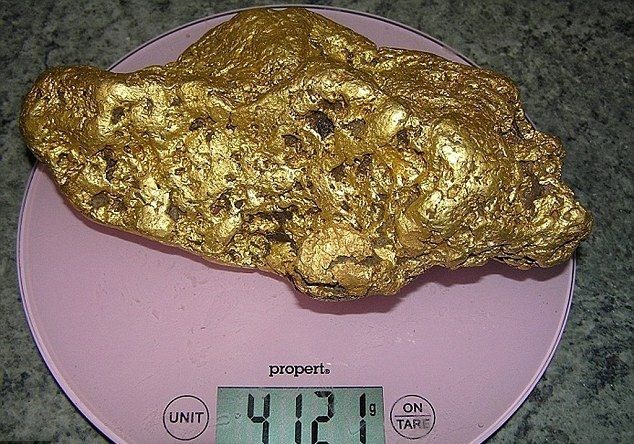 Khối vàng nặng 4.1kg. (Nguồn: mining.com)