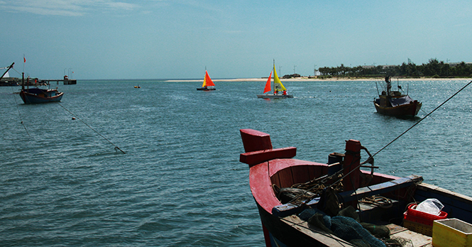 Cửa biển Nhật Lệ ngày nay.