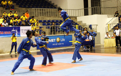 Giải vô địch Vovinam toàn quốc 2016 tại Nghệ An diễn ra từ ngày 25 đến 29-10 (Ảnh: Báo Nghệ An)