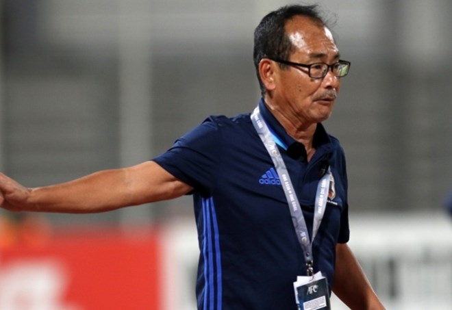 HLV Atsushi Uchiyama của U19 Nhật Bản. (Nguồn: AFC)