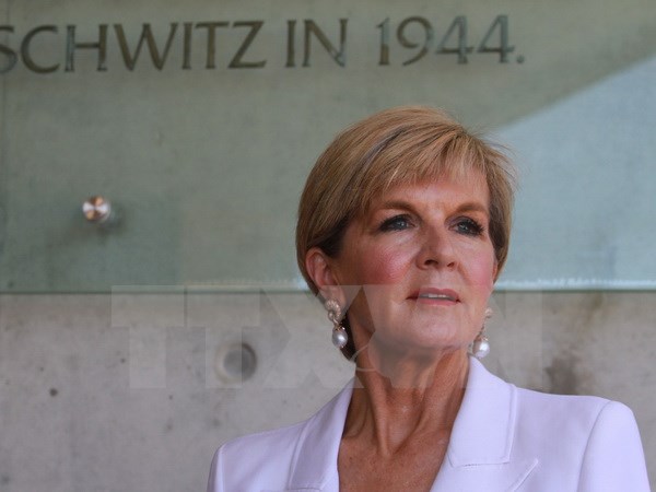 Ngoại trưởng Australia Julie Bishop. (Ảnh: AFP/TTXVN)