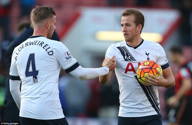  Harry Kane (phải) và Toby Alderweireld không thể góp mặt trong trận đấu với Leverkusen vì chấn thương. Ảnh: Getty Images