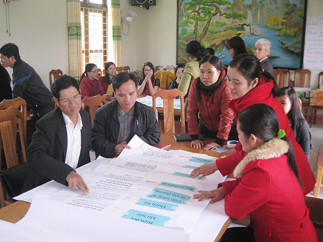 Tập huấn trường học an toàn cho giáo viên xã Mai Hóa, Thuận Hóa (Tuyên Hóa).