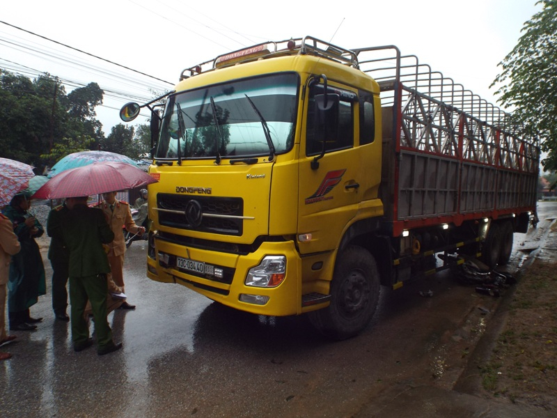 Hiện trường vụ tai nạn.