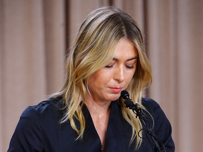  Sharapova bị cấm thi đấu vì doping. (Nguồn: Getty Images)