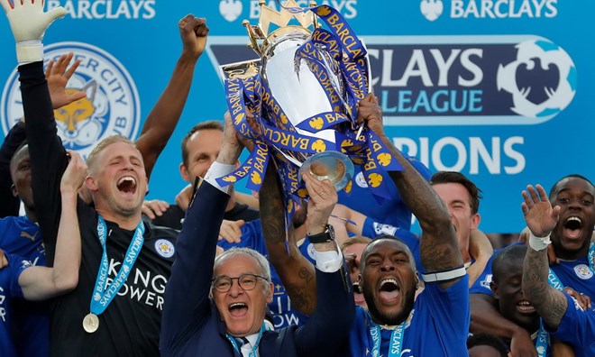 Leicester vô địch Premier League. (Nguồn: Getty Images)