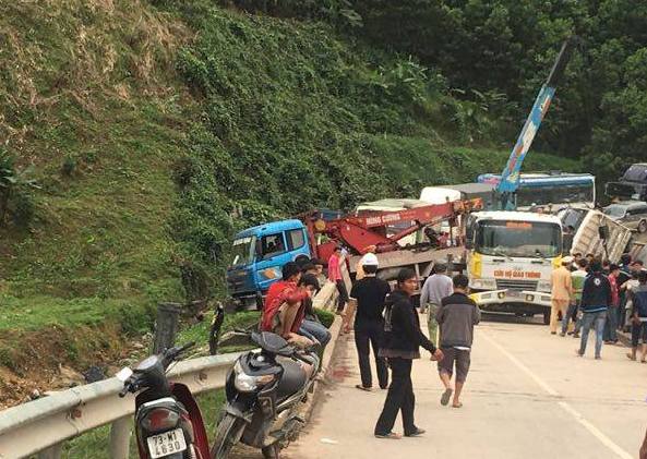 Hiện trường vụ tai nạn giao thông xảy ra ngày 11- 1