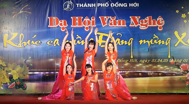 Một tiết mục văn nghệ trong đêm dạ hội