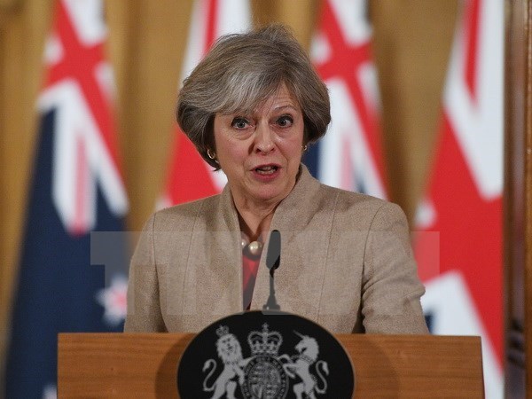 Thủ tướng Anh Theresa May. (Nguồn: EPA/TTXVN)
