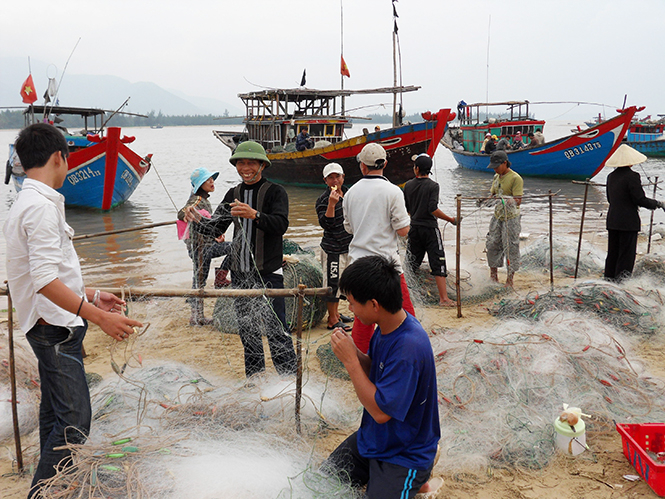 Ngư dân khai thác gần bờ đã “mở biển” sớm từ ngày mồng 2 Tết Đinh Dậu và bội thu hải sản.