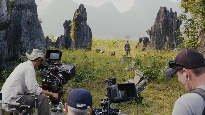 Cảnh quay ở bãi đá Yên Phú (Trung Hóa, Minh Hóa) trong phim “Kong: Skull Island”.