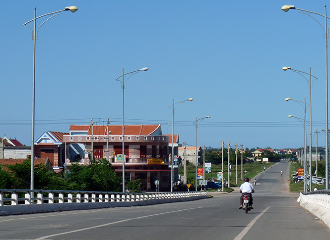 Cảnh quan đô thị Kiến Giang hôm nay. Ảnh: T.H