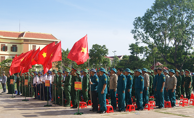 Sẵn sàng lên đường bảo vệ Tổ quốc.