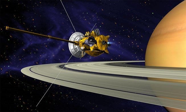 Hình vẽ mô tả hoạt động của Cassini xung quanh Sao Hỏa. (Nguồn: NASA)