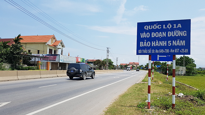 Gói thầu bảo hành 5 năm trên Quốc lộ 1 do Tập đoàn Sơn Hải thi công là gói thầu duy nhất không hằn lún vệt bánh xe và đạt giải xuất sắc.