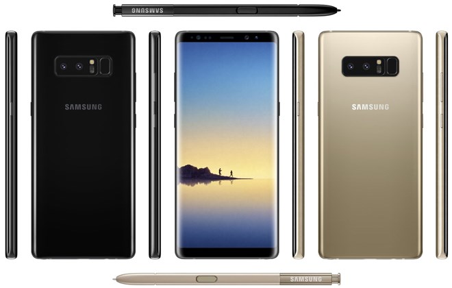 Hình ảnh mẫu điện thoại được cho là Galaxy Note 8 trên trang Twitter cá nhân của Evan Blass.