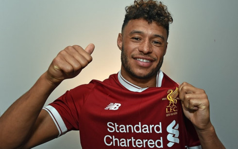  Chamberlain trong màu áo Liverpool. (Ảnh: Getty)