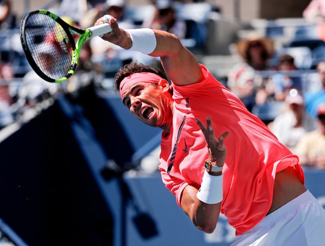 Nadal thẳng tiến vào tứ kết US Open 2017. (Nguồn: AP)