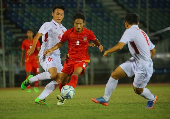 U18 Myanmar đã vượt qua Việt Nam để giành vé đi tiếp. (Nguồn: MFF)