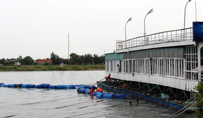 Nhà hàng Bình Yên (TP. Đồng Hới) chủ động thực hiện các phương án an toàn cho nhà hàng.