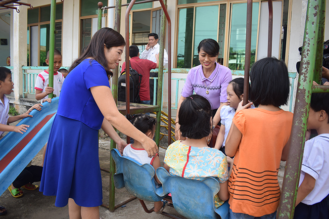 Những giờ vui chơi mang lại niềm vui cho trẻ khuyết tật.