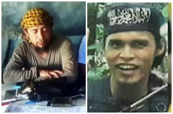 Isnilon Hapilon (trái) và Omar Maute. (Nguồn: AP)