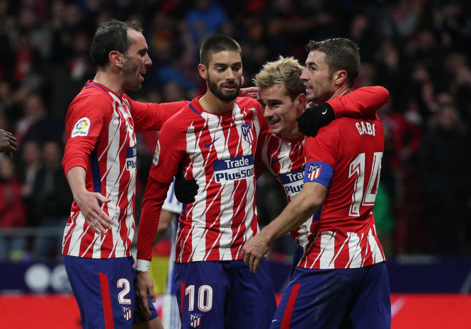  Atletico trông chờ vào kỳ tích để có thể giành vé. Ảnh: REUTERS