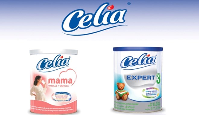 Hai mẫu sữa Celia của Tập đoàn Lactalis (Pháp).