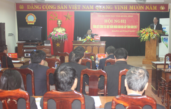 Hội nghị tổng kết công tác Hội thẩm nhân dân (HTND) hai cấp năm 2017.