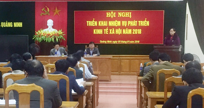 Huyện Quảng Ninh triển khai nhiệm vụ phát triển kinh tế- xã hội năm 2018.