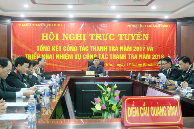 Hội nghị tại điểm cầu tỉnh ta.