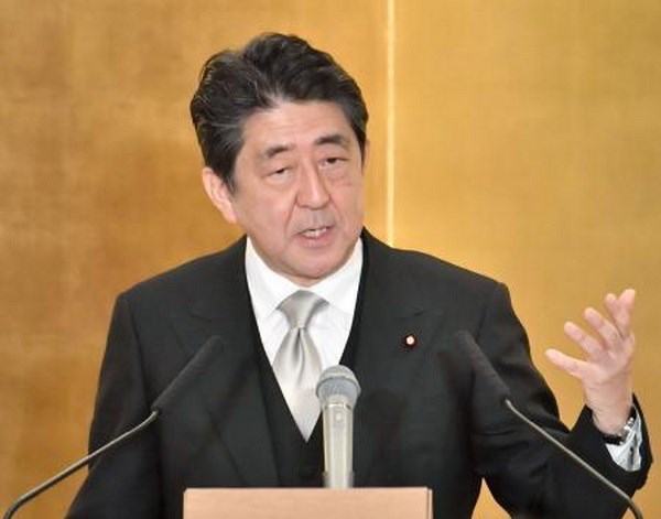 Thủ tướng Nhật Bản Shinzo Abe. (Nguồn: Kyodo/TTXVN)