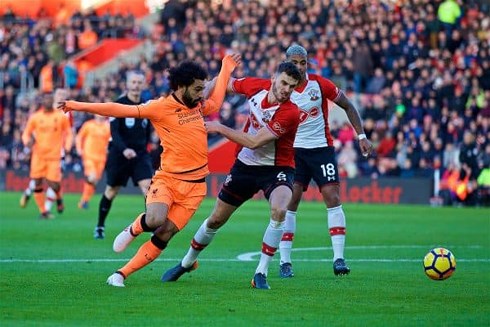  Salah ghi bàn giúp Liverpool thắng trận. (Ảnh: Getty).