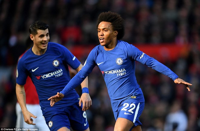  Willian là người mở tỷ số trận đấu.